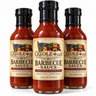 Three bottles of Creole-ish Louisiana BBQ Sauce 12 oz, labeled with the Creole-ish flag